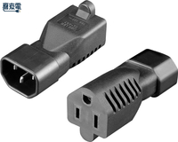 升林-喜來電 SL-407轉換插頭/PDU用轉接頭/5-15R轉IEC 60320 C14