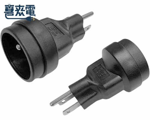 電源轉接頭 CEE7-7 轉 NEMA 5-15R 
