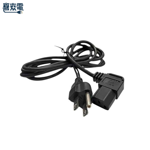 美規電源線 直角插頭 品字頭母插