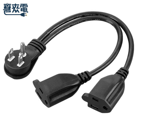 一分二电源线｜Y Cable｜Y型电源线