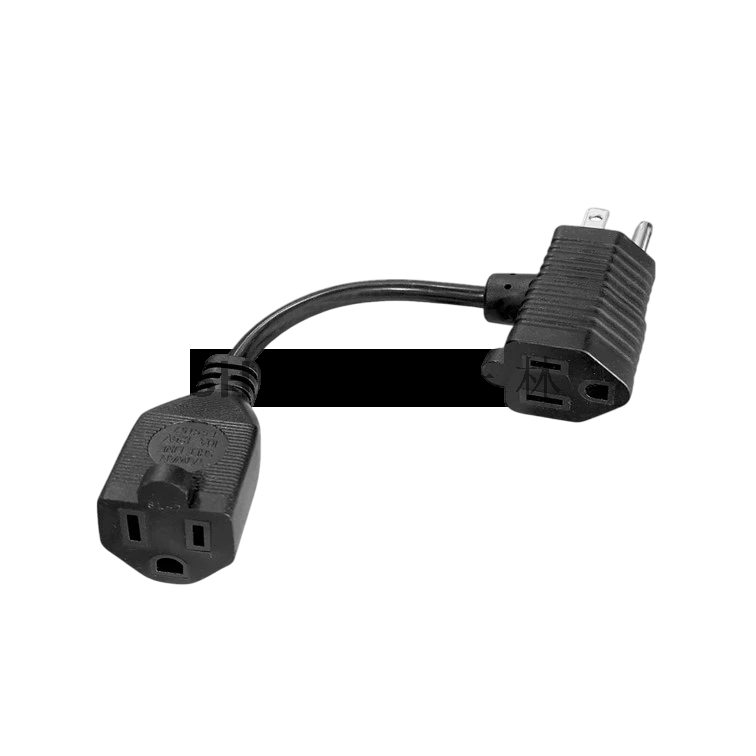 3PIN雙頭插座電源線SL-7AD+SL-7 一分二電源線組轉接頭10A 15CM