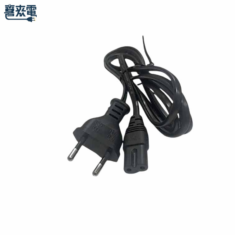 歐規電源線 8字型 2孔母插中繼線