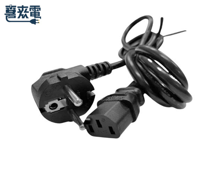 歐規電源線 直角插頭 品字頭