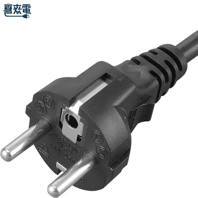 欧规分离式电源线 3PIN公插+品字头母插